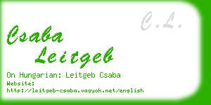 csaba leitgeb business card